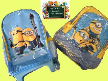 Os Minions invadiram nossa loja e querem conquistar você!!! Mochilas apaixonantes!!
